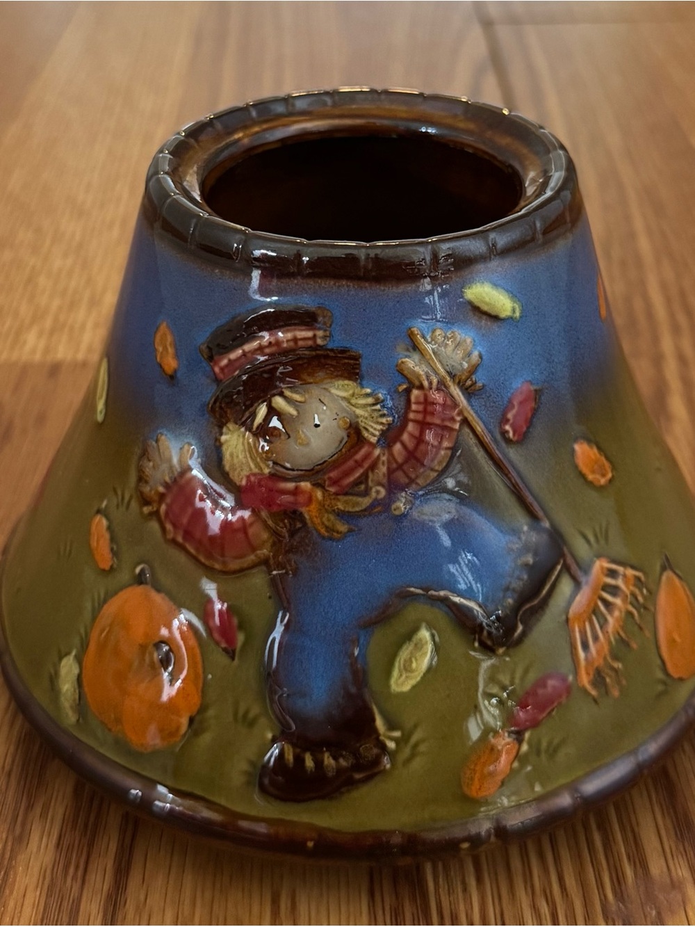 Yankee Candle 2012 Scarecrow Harvest Fall Jar Candle Shade Topper